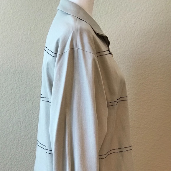 💖HOST PICK💖NWOT St. John Cotton Khaki Short Trench Coat - Picture 7 of 11